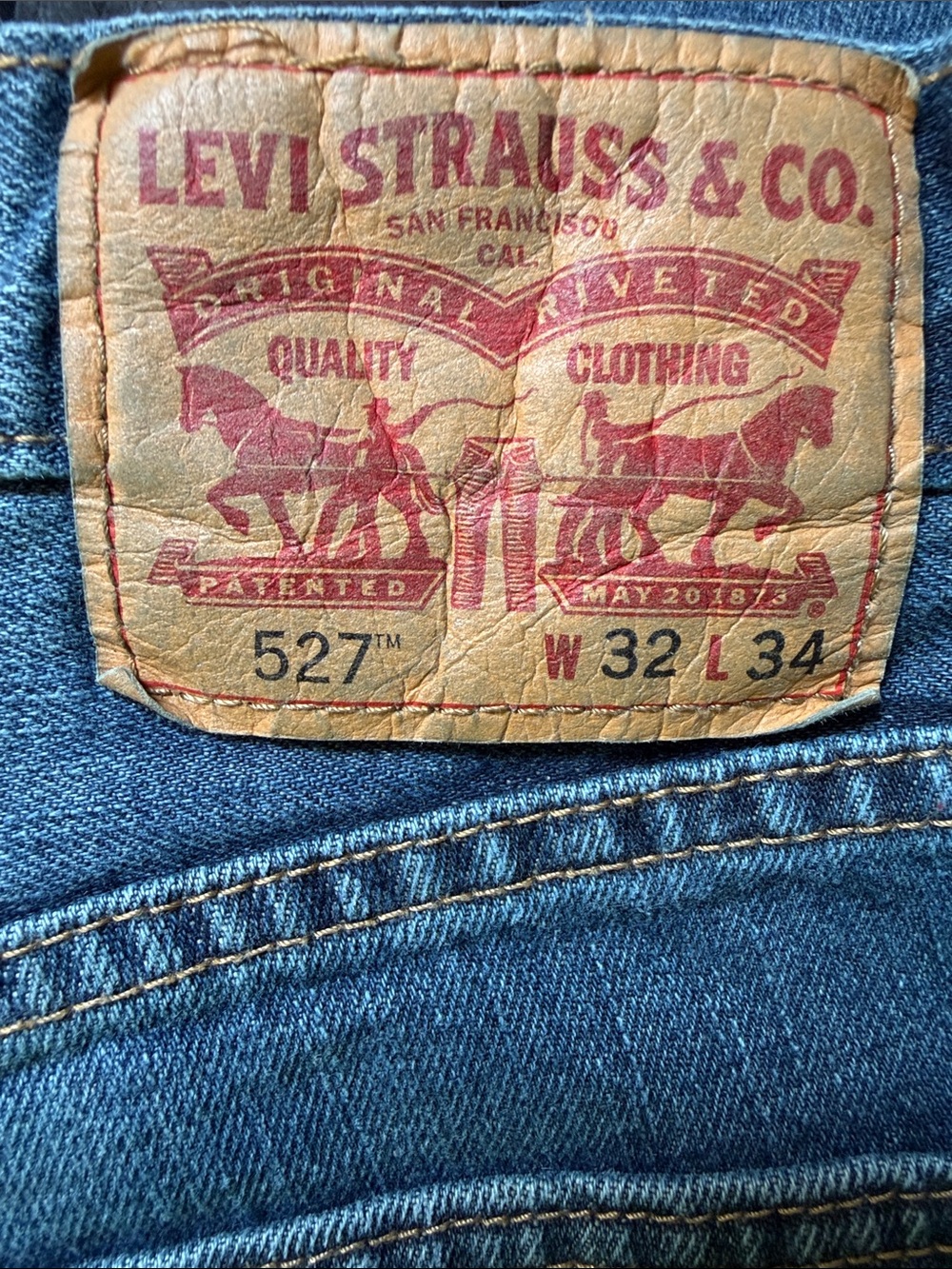 Levi's Men's Bootcut Jeans in Denim Blue